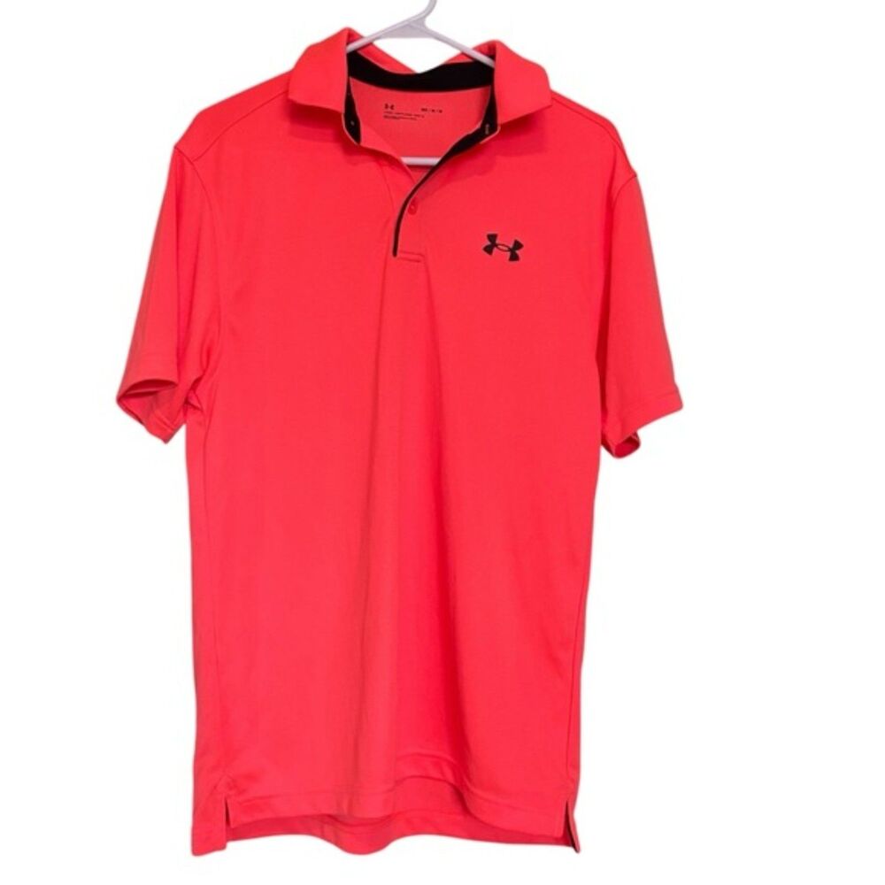 Under Armour Men's Loose Fit Brightly Colored Short Sleeve Polo Size Medium